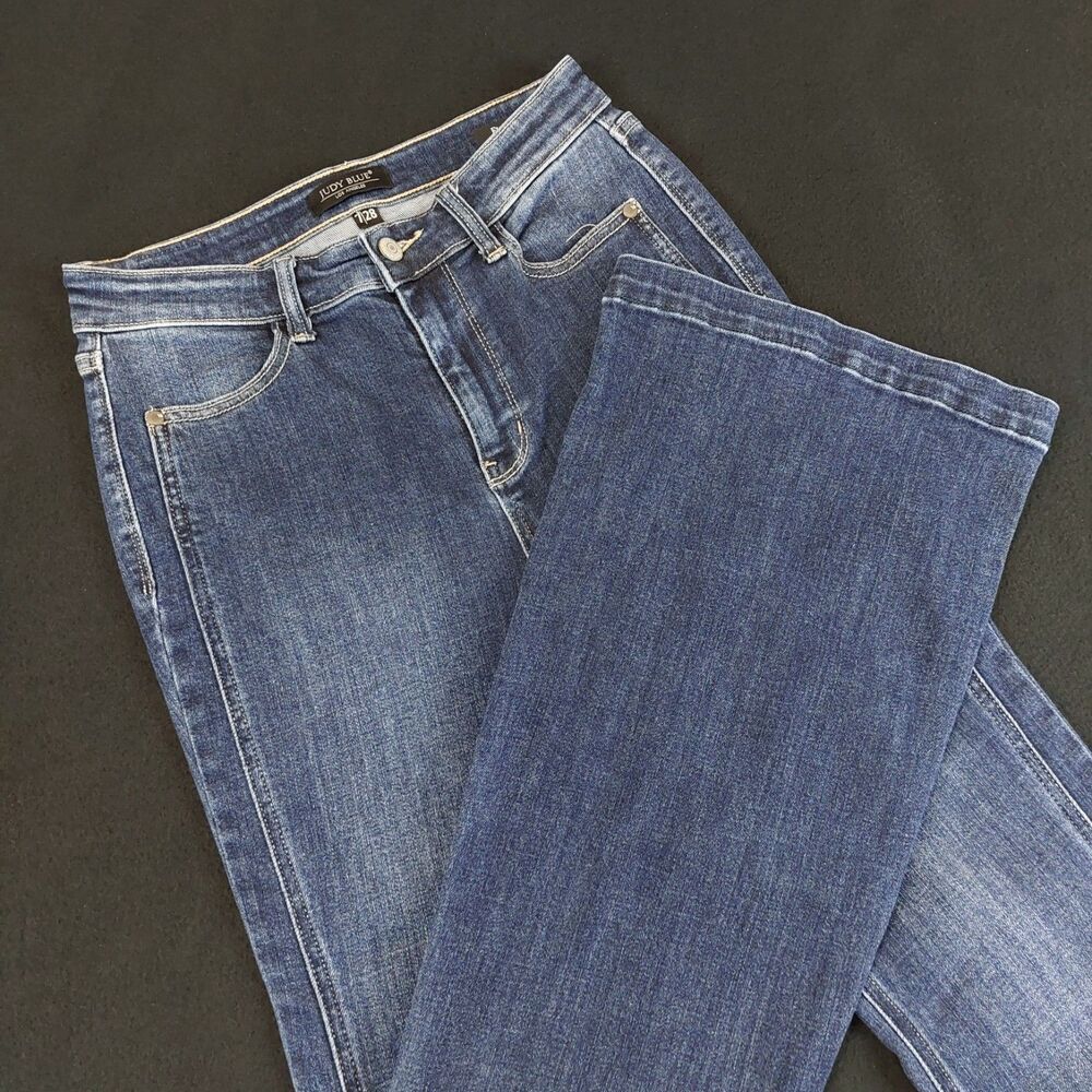 Judy Blue Flare Leg Jeans Women's 7/28 (Fit28x33) Blue High Rise